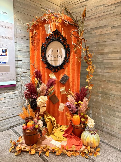 ホテルエントランスのフォトスポット