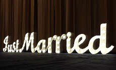 Just Married　オブジェ　婚礼装飾